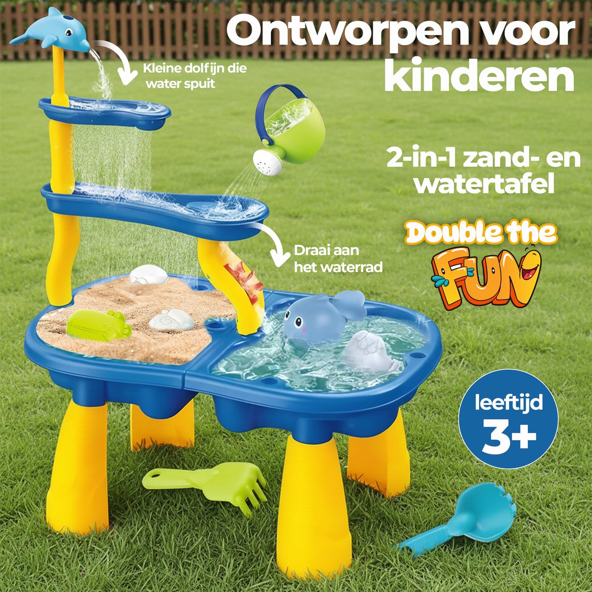 2in1 Kids Sand & Water Table Fun Set - Main View