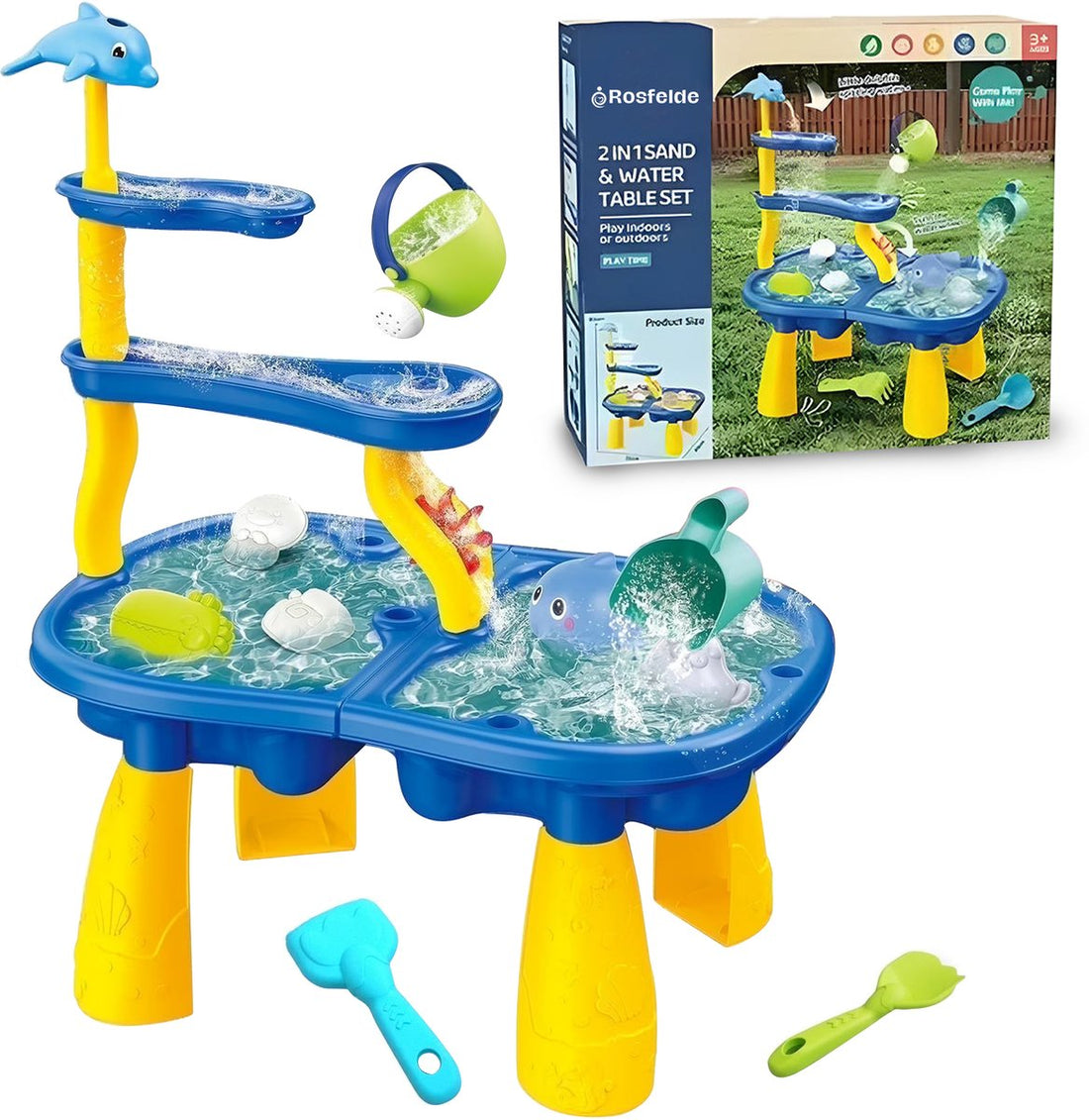 2in1 Kids Sand & Water Table Fun Set - Product View