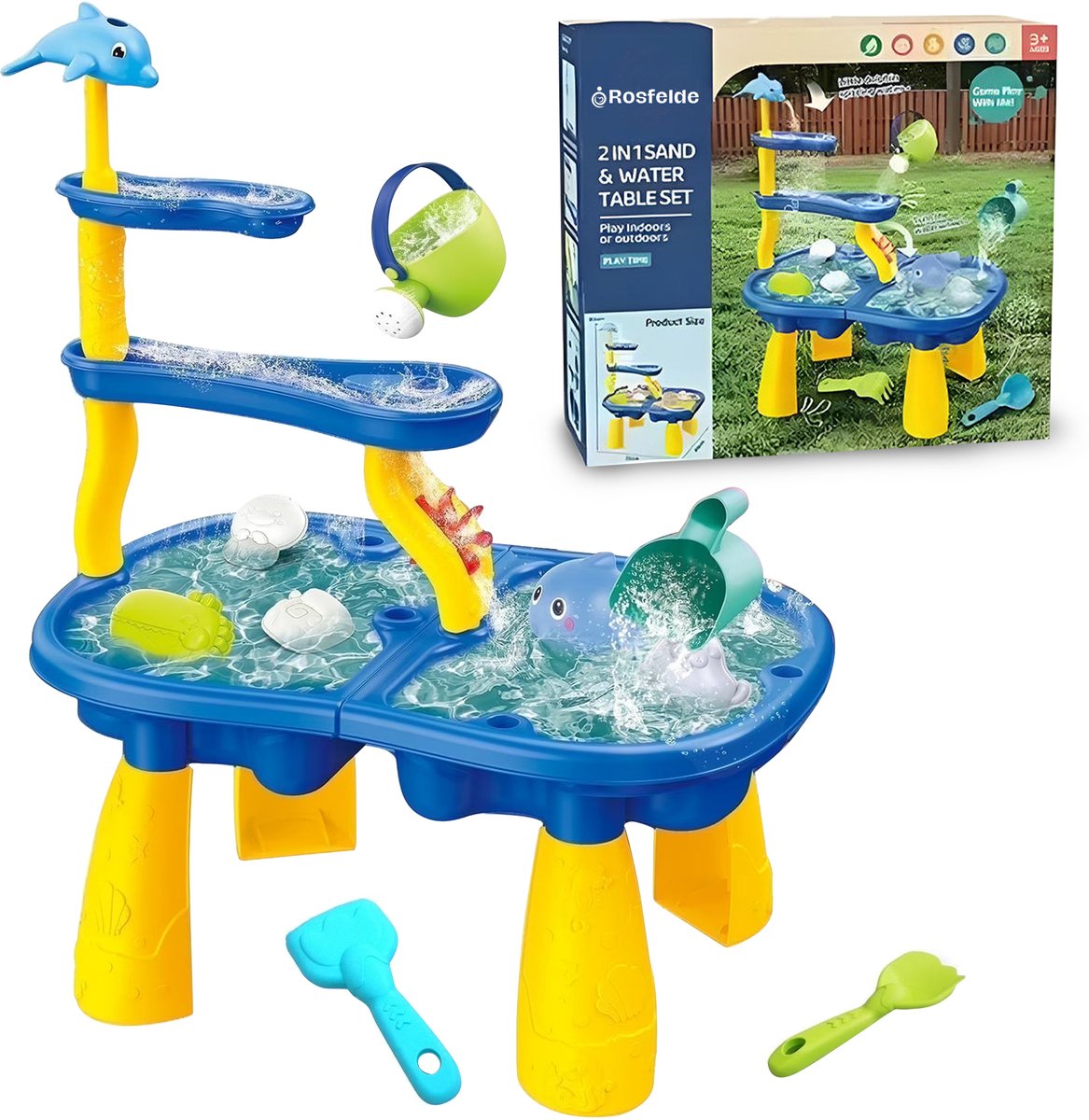 2in1 Kids Sand & Water Table Fun Set - Product View