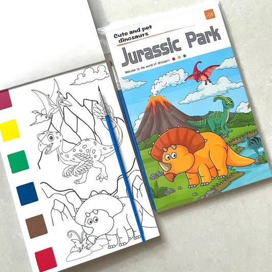 Water Colour Book Set - 12 Pages - Assorted Design