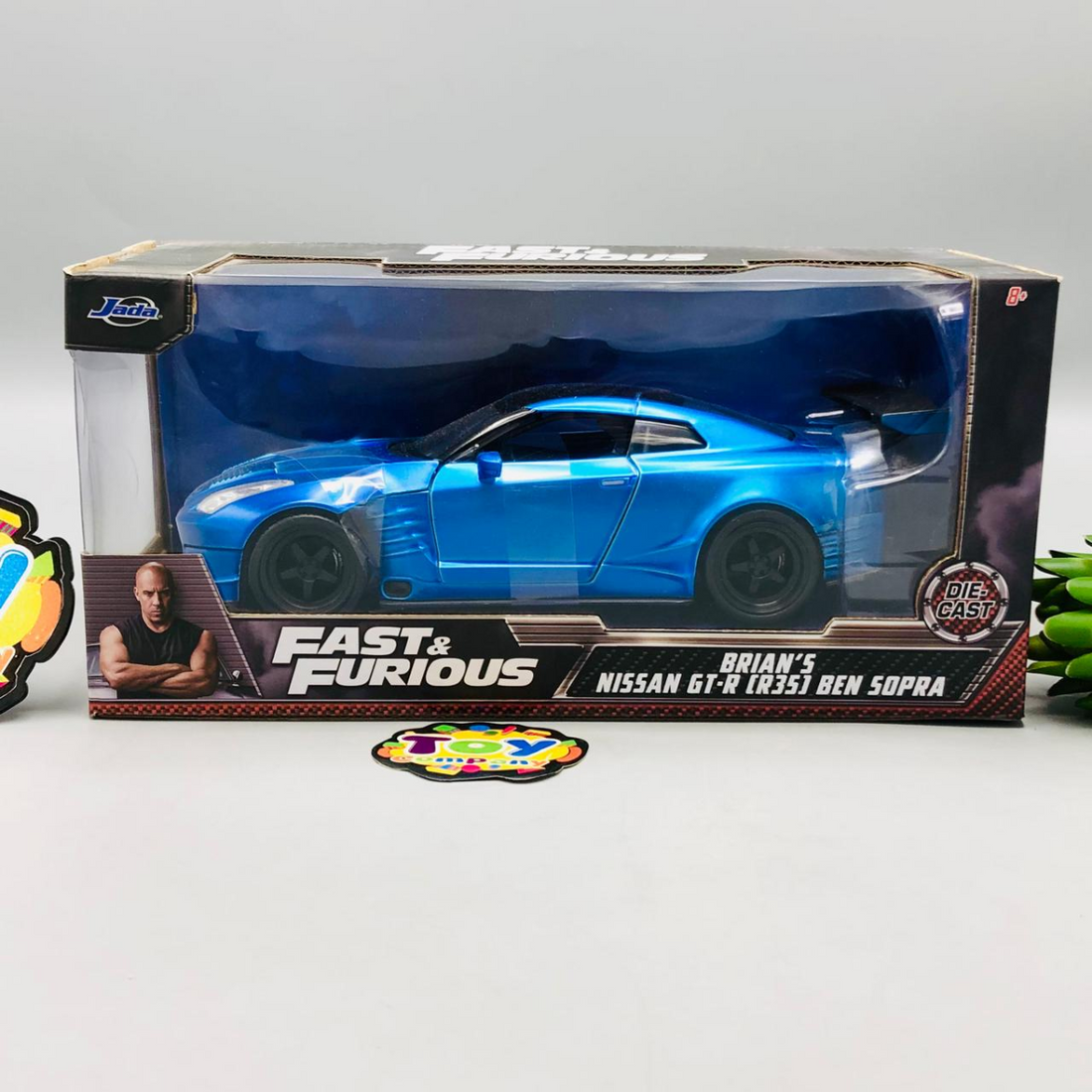Jada 1:24 Diecast Fast & Furious Brian’s Nissan GTR R35 Ben Sopra - image 9