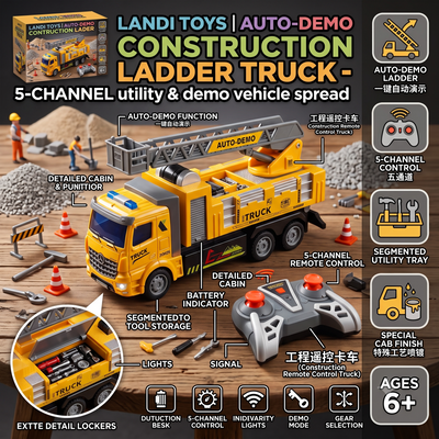 5-Channel RC Engineering Truck