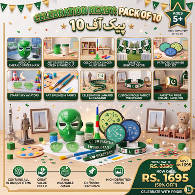 Pakistan Happy Independence Day Celebration Deal Pack Of 10