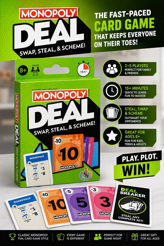 Multi Player Monopoly Deal Family Card Game